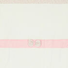 Baby Girls Ivory & Pink Blanket, 1, hi-res